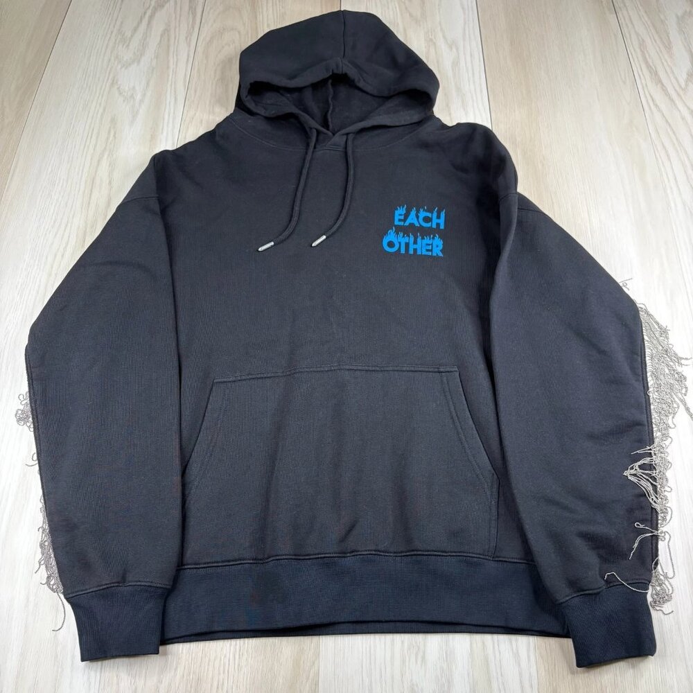 Each x Other Paris Unisex Black Soft Everyday Comfort Stylish Hoodie Size Small